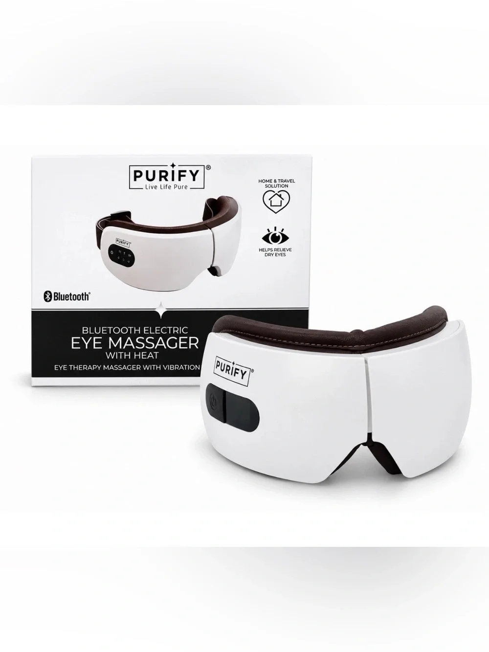 BLUETOOTH ELECTRIC EYE MASSAGER WITH HEAT EYE THERAPY MASSAGER WITH VIBRATION